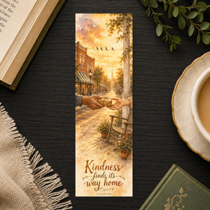 Small Town Kindness Bookmark | Southern Fiction Reader Gift | Generosity Quote Page Marker | Gentle Reads Book Club Gift | Bestseller