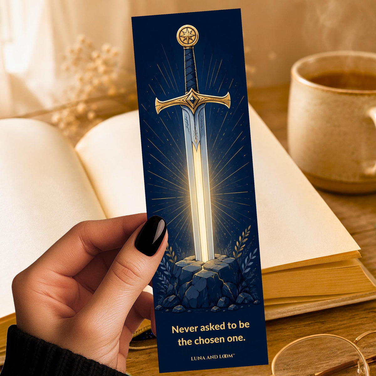 Never Asked To Be Chosen Bookmark | Chosen One Fantasy | Fantasy Romance | Romantasy | BookTok Present