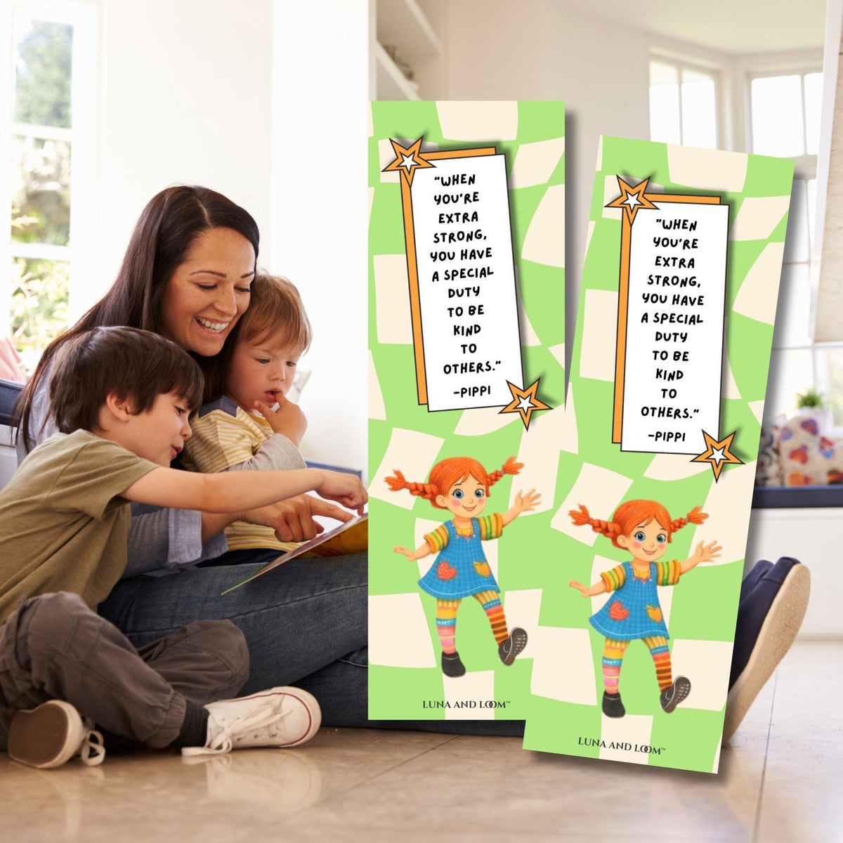 Pippi Longstocking Inspired Bookmark | Young Adult | Bookish Gift | Children's Books