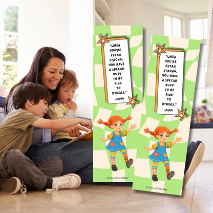 Pippi Longstocking Inspired Bookmark | Young Adult | Bookish Gift | Children's Books