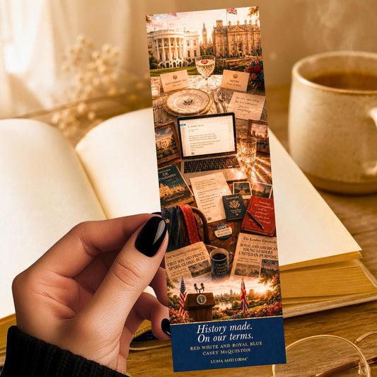 Red White and Royal Blue Bookmark | LGBTQ Romance, Casey McQuiston Fan Gift