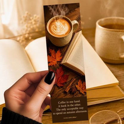 Autumn Afternoon Bookmark | Book | Coffee | Tea | Cozy | Fall