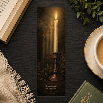 Remembered Not Forgotten Bookmark | Immortal Love Story | Fantasy Romance Gift | BookTok Present