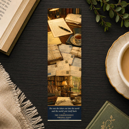 Correspondence Bookmark | Virginia Evans | Epistolary Novel | Letter Writer | NYT Bestseller  | Sybil Van Antwerp Gift