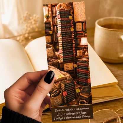 TBR Pile Bookmark | Book Lover Gift | To Be Read Humor | Book Hoarder | Funny Bookish | Relatable Reader