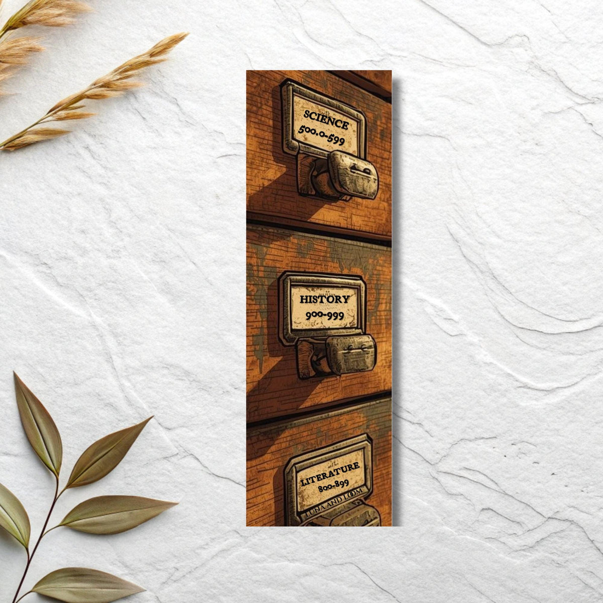 Card Catalog Bookmark | Vintage | Reading Gifts | Book Club | Book Lovers | Bookstagram | Booktok | Bookish