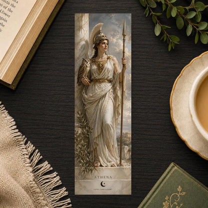 Athena Bookmark | Greek Mythology Gift | Owl Page Marker | Mythology Lover Gift