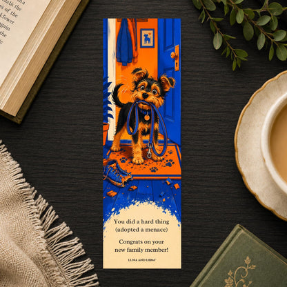 Adopted a Pet Bookmark | Funny Gift | Dog Lovers | Adopt Don't Shop