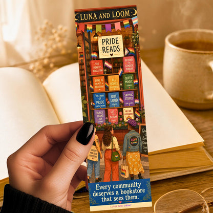 Pride Month Bookmark | Queer Bookshop | Inclusive to All | LGBTQIA
