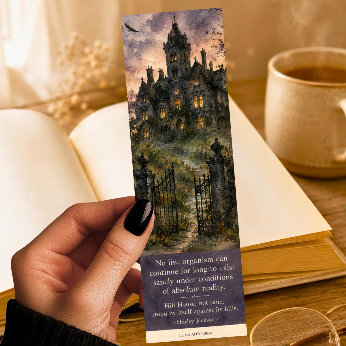 Haunted House Inspired Bookmark | Shirley Jackson | Horror Book and Series | Gothic Gift | Dark Academia
