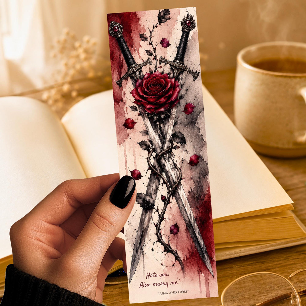 Enemies to Lovers Bookmark | Funny Romance Gift | BookTok Present | Marry Me