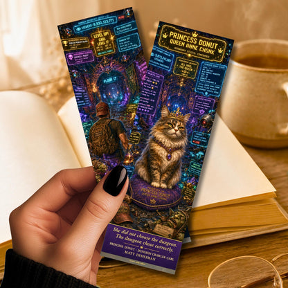 Princess  Bookmark | Dungeon | Crawler | Doughnut | Cat with a Tiara