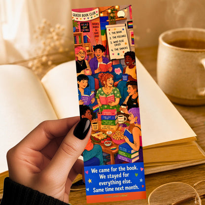Queer Book Club Bookmark | Gay Pride Month | LGBTQIA | Lesbian | Nonbinary