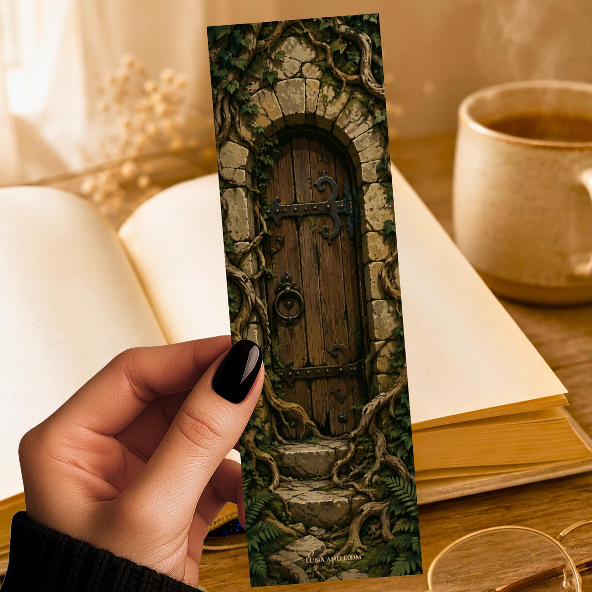 Locked Door Bookmark | Fantasy Romance Reader Gift | Roots and Vines Page Marker | Fae Romance Book Gift