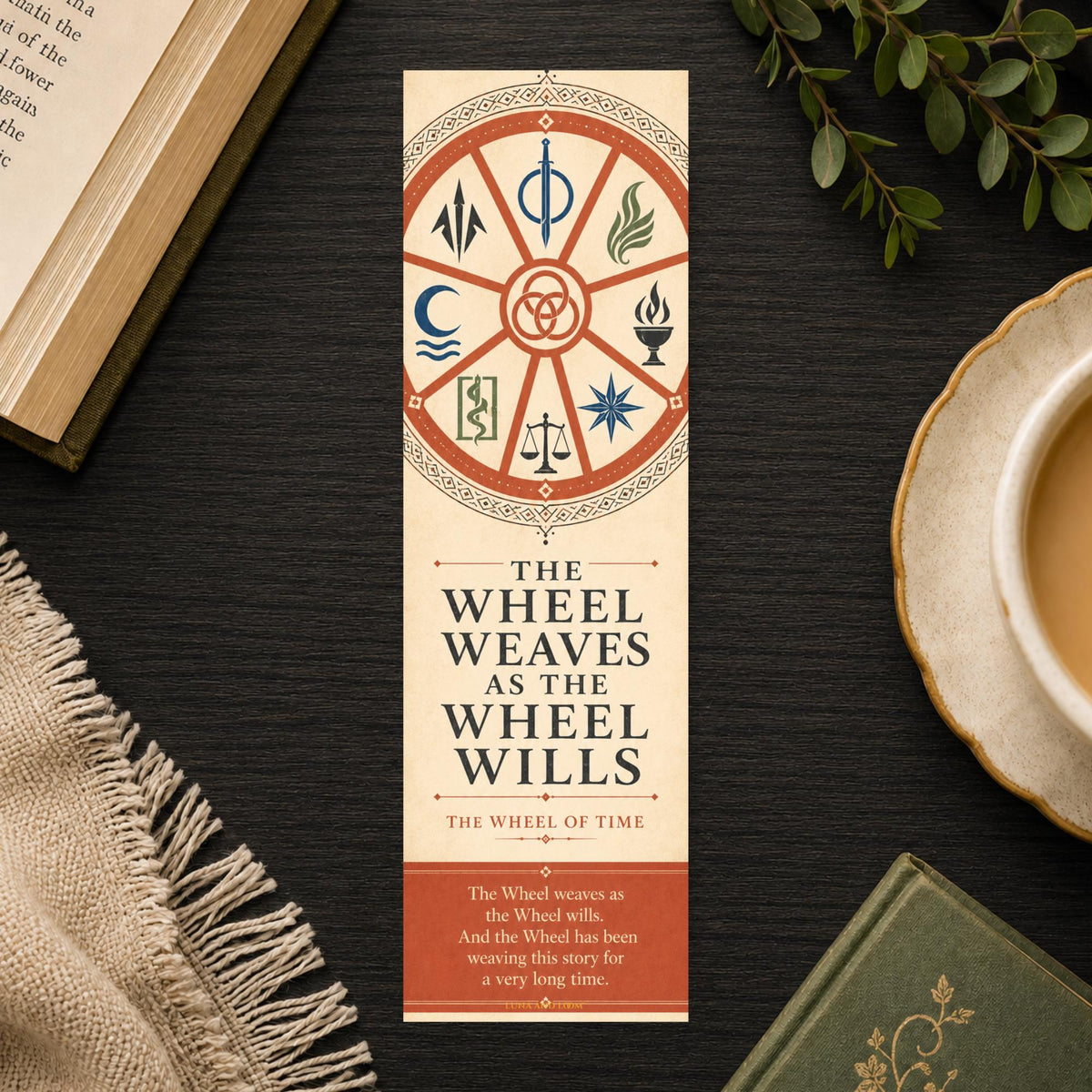 Fantasy Series Bookmark | Time | Wheel | Messiah
