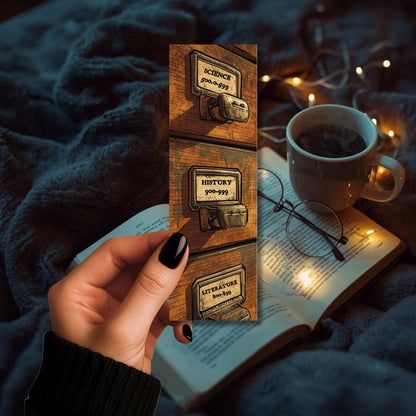 Card Catalog Bookmark | Vintage | Reading Gifts | Book Club | Book Lovers | Bookstagram | Booktok | Bookish