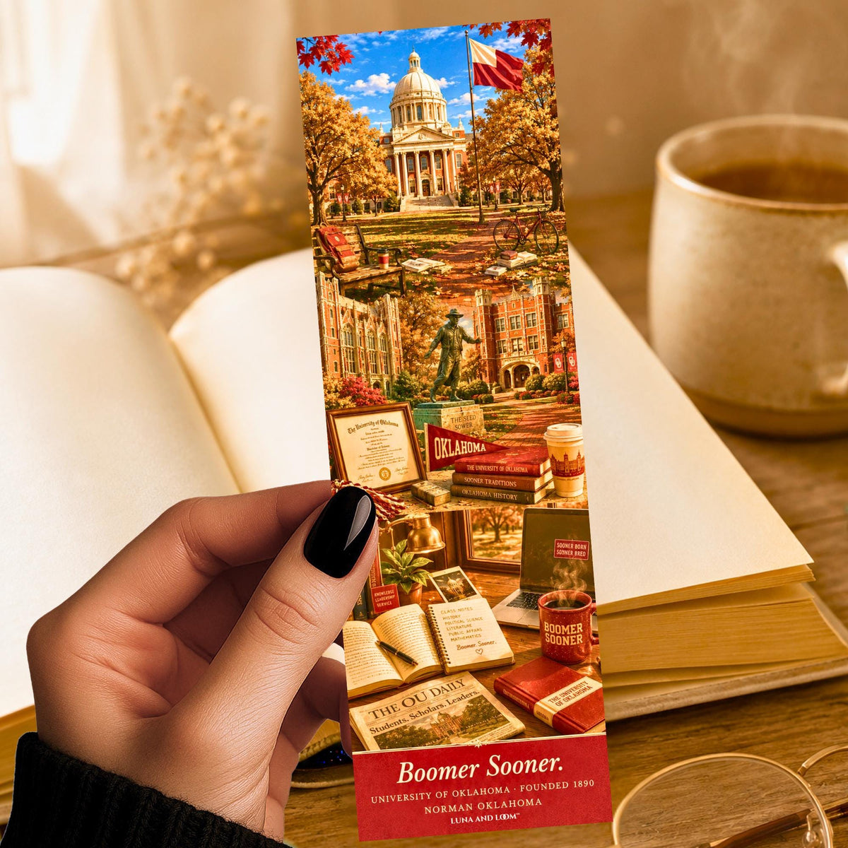 College Town Bookmark | Norman, Oklahoma vibes |  Campus | Alumni, Parent, Student, Graduate Bookmark