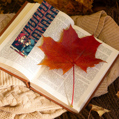 Friends and Books Bookmark | Coffee Drinks | Bookish Gift