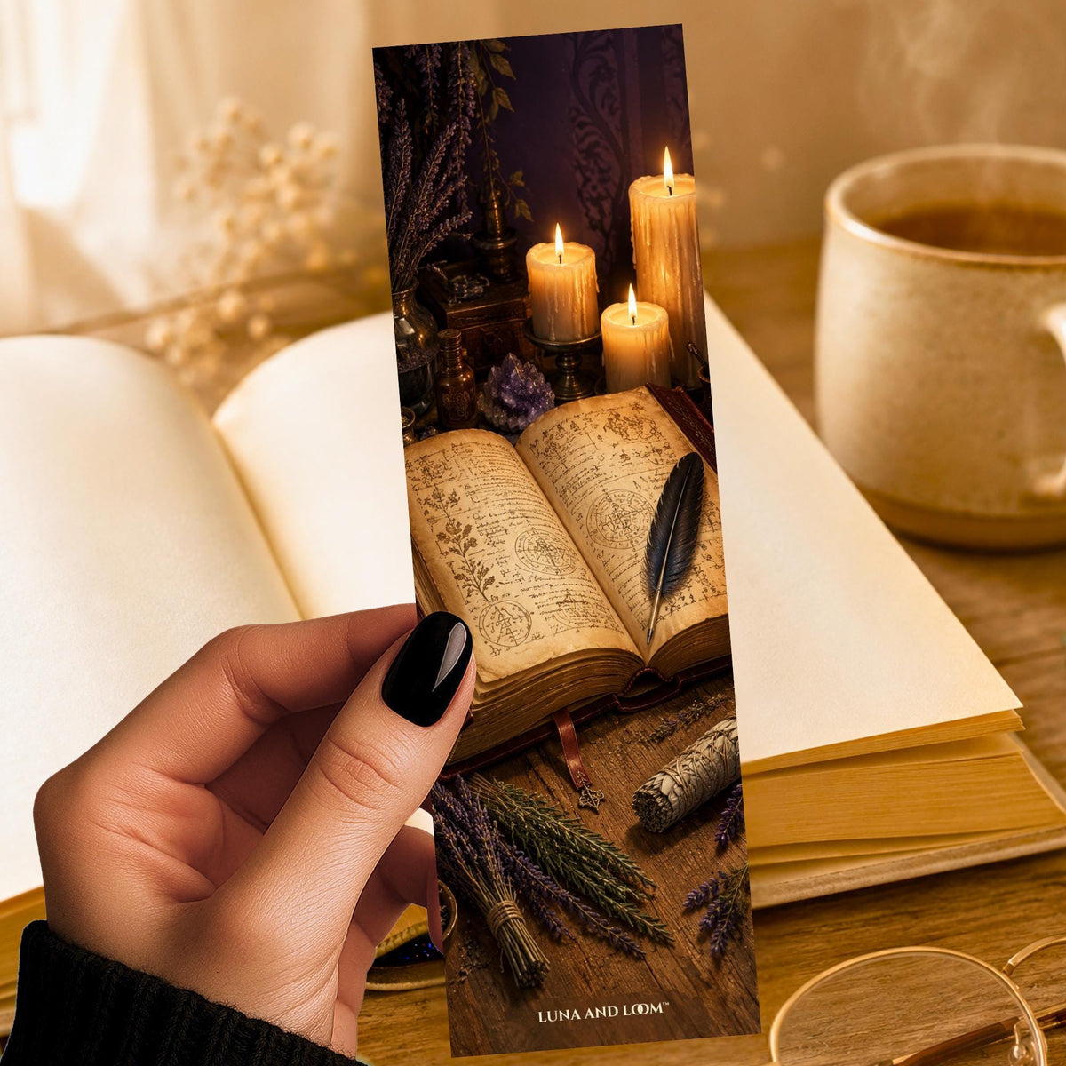 Witchy Spell Book Bookmark | Dark Reader Gift