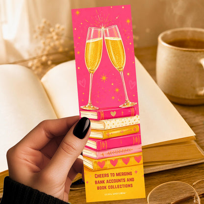 Funny Wedding Bookmark | Bold Colorful Gift | Card Alternative