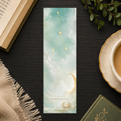 Cancer Costellation Bookmark | Zodiac Star Sign | Bright Celestial Gift | Astrology Birthday Present