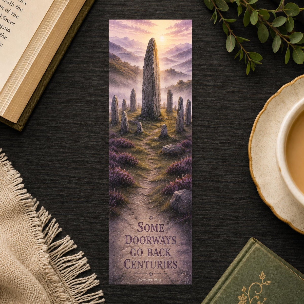 Standing Stones Bookmark | Time Travel Romance Reader Gift | Highland Historical Fiction Page Marker | Scottish Fantasy Book Lover Gift