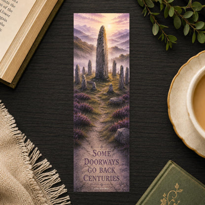Standing Stones Bookmark | Time Travel Romance Reader Gift | Highland Historical Fiction Page Marker | Scottish Fantasy Book Lover Gift
