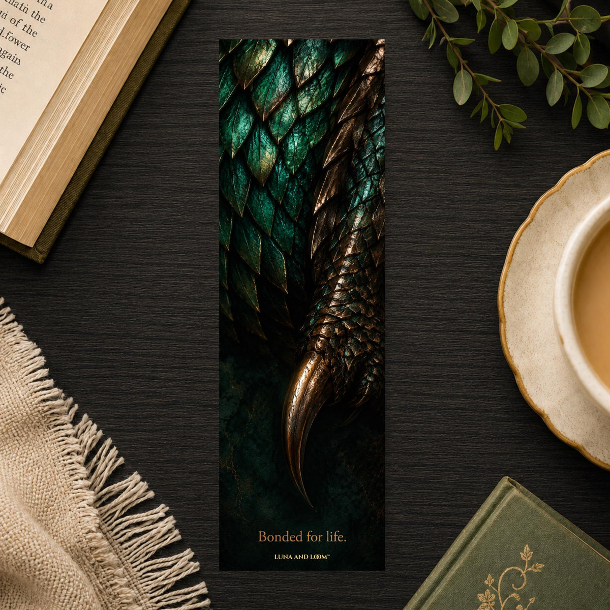 Bonded for Life Bookmark | Dragon Rider Romance | Fantasy Romance Gift | BookTok Present