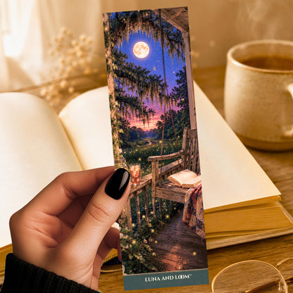 Southern Nights Bookmark | South | Sweet Tea | Lightening Bugs | Book | Porch Swing