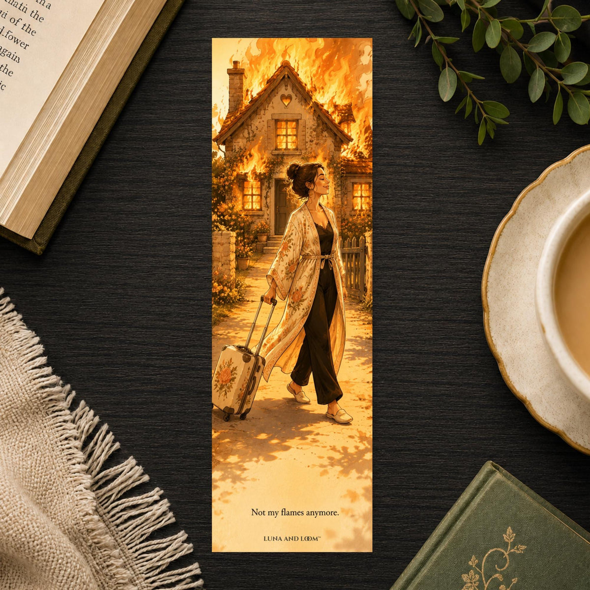 Not My Flames Anymore Bookmark | Funny Breakup Bookmark | Snarky Divorce Gift, | Moving On