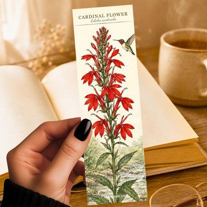 Cardinal Flower Bookmark | Nature | Red Plant