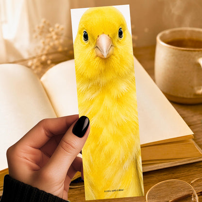 Canary Bookmark | Realistic Bird Portrait | Watercolor Pet