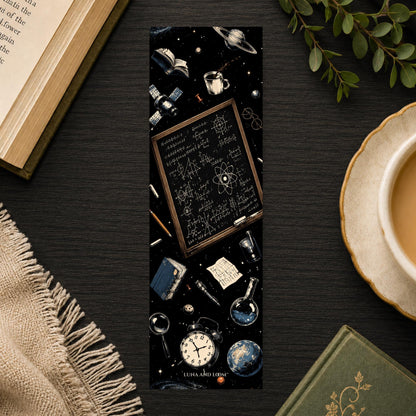 Space Equations Bookmark | Sci Fi Reader Gift | Zero Gravity Page Marker | Astronaut Book Lover Gift