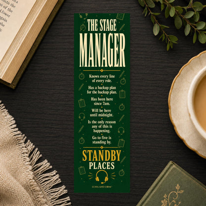 Stage Manager Bookmark | Theater Humor | Drama | Performing Arts | Broadway