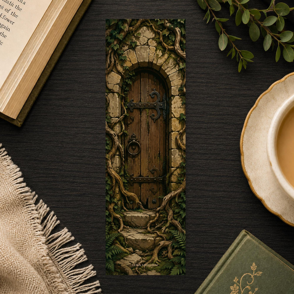 Locked Door Bookmark | Fantasy Romance Reader Gift | Roots and Vines Page Marker | Fae Romance Book Gift
