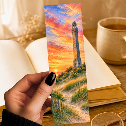 Provincetown Bookmark | Pilgrim Monument Gift | Cape Cod Sunset Page Marker | P-Town Book Lover Gift
