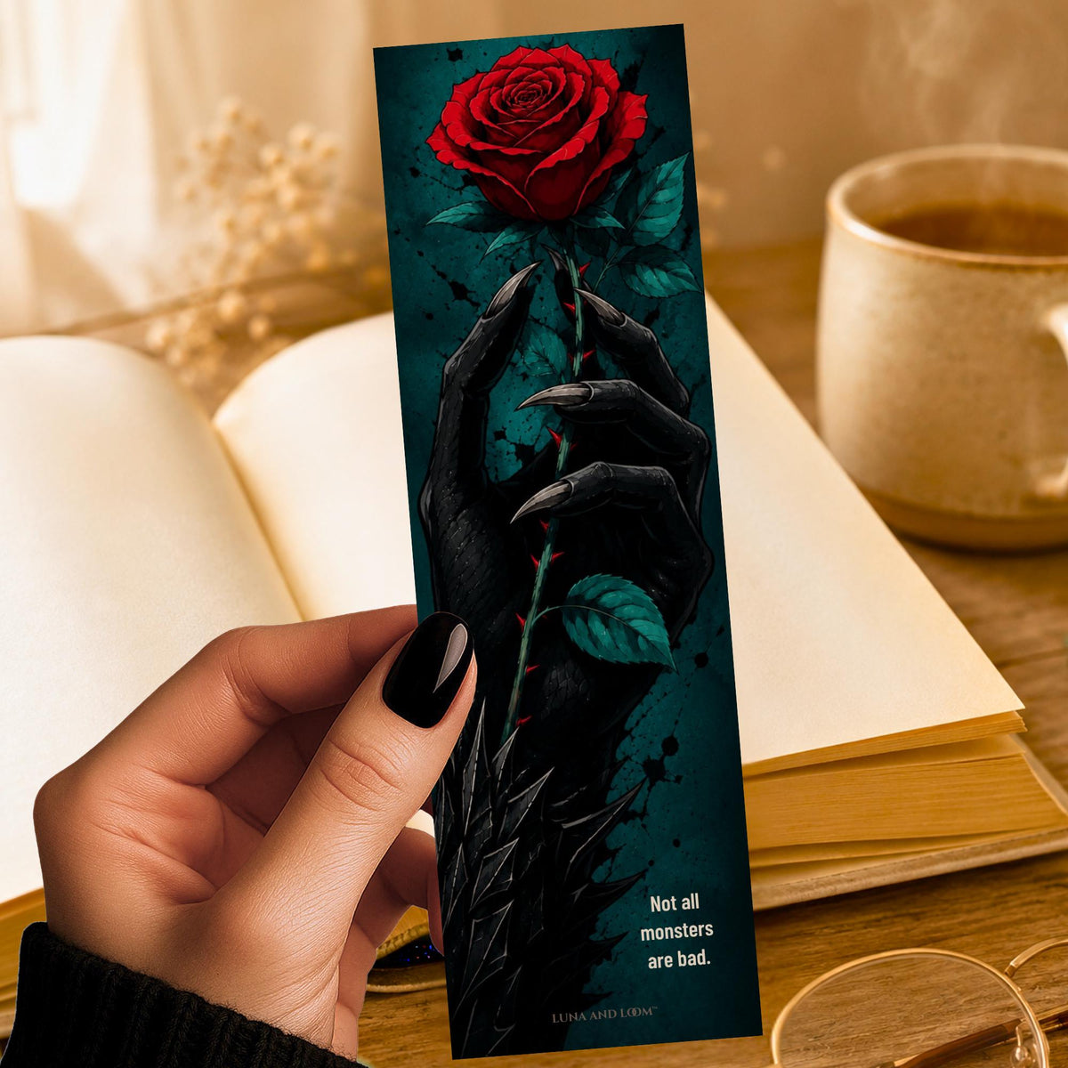 Not All Monsters Are Bad Bookmark | Monster Romance | Fantasy Romance Gift | BookTok Present