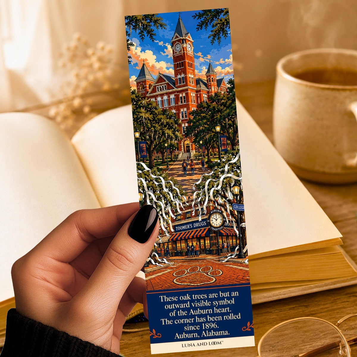 College Town Bookmark | Auburn, Alabama | Iron Bowl | University | Tiger