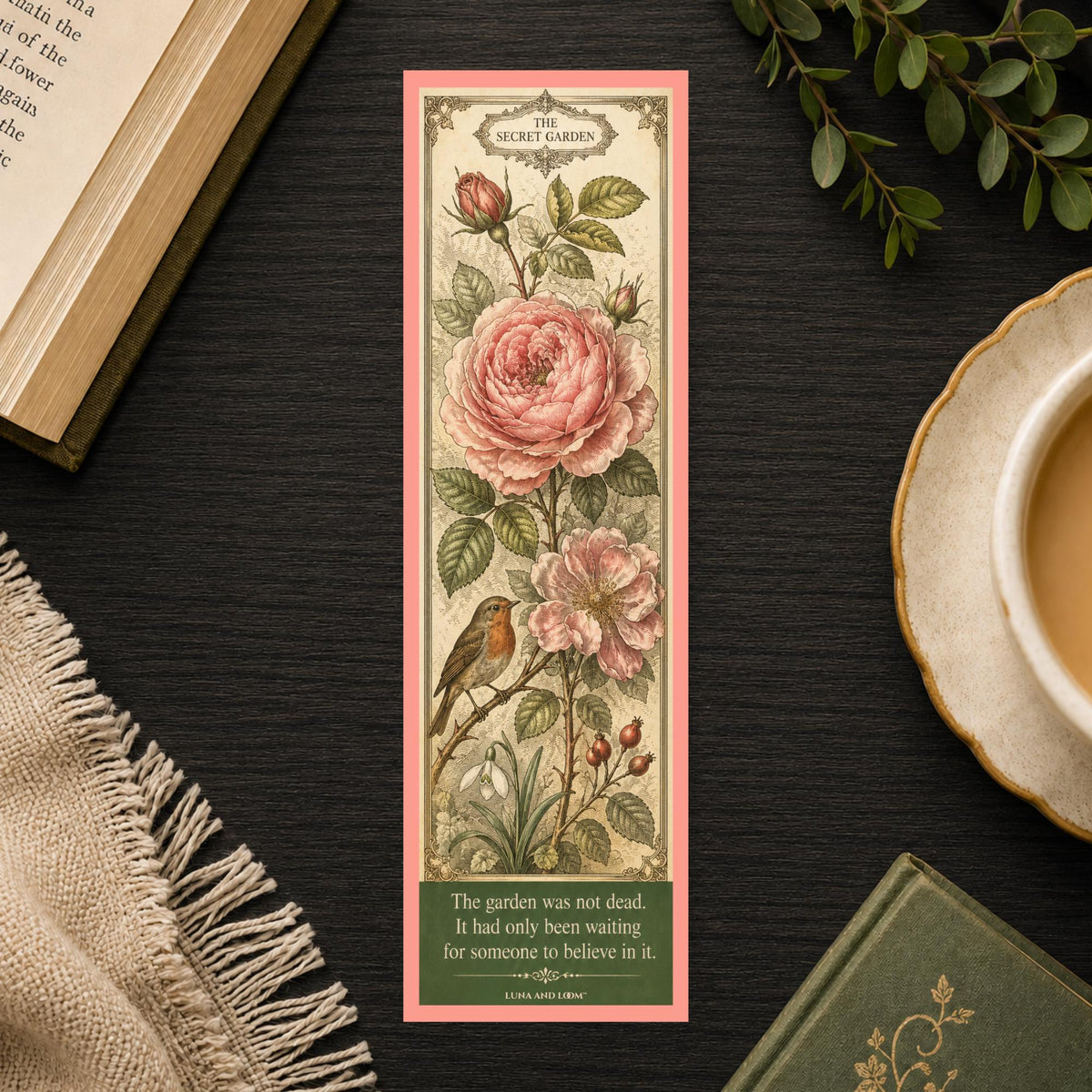 Secret Garden Bookmark | Frances Hodgson Burnett | England | literary classic | Book club