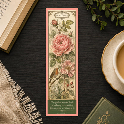 Secret Garden Bookmark | Frances Hodgson Burnett | England | literary classic | Book club