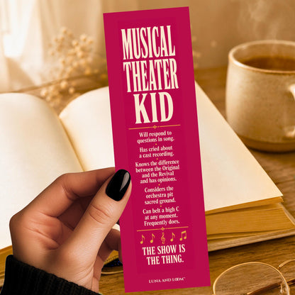 Musical Theater Kid Bookmark | Show Choir Gift, Drama Lover Accessory