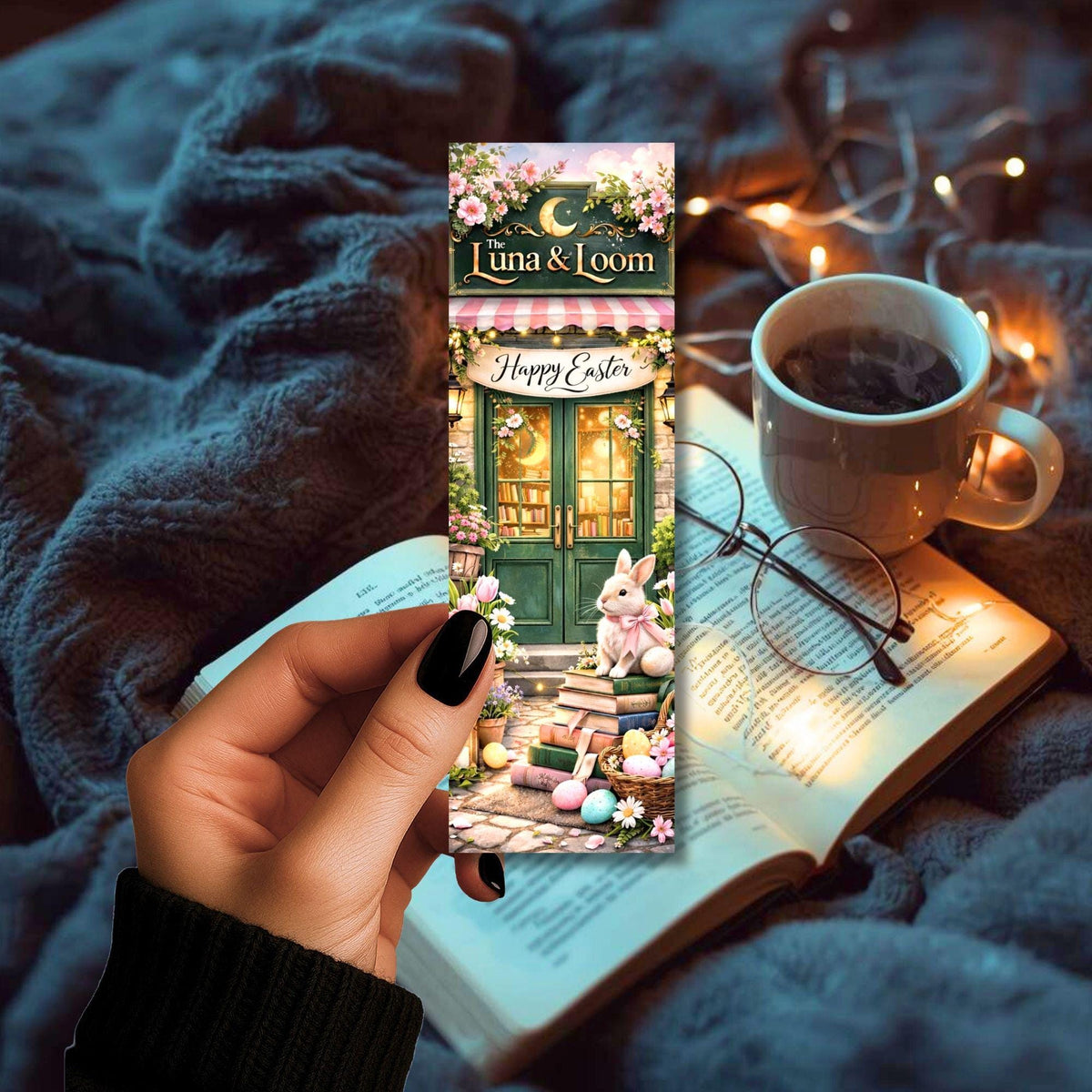 Easter Bookstore | Bookmark | Spring | Luna and Loom