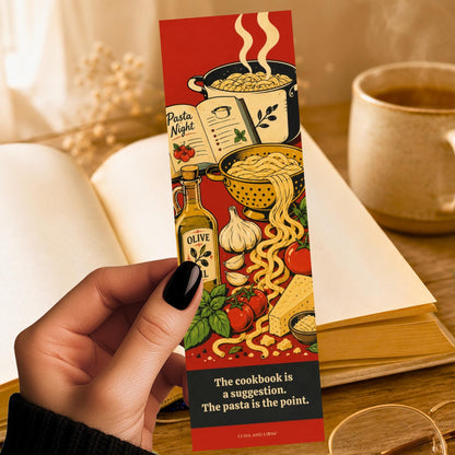 Pasta Bookmark | Italian Kitchen | Funny Cookbook
