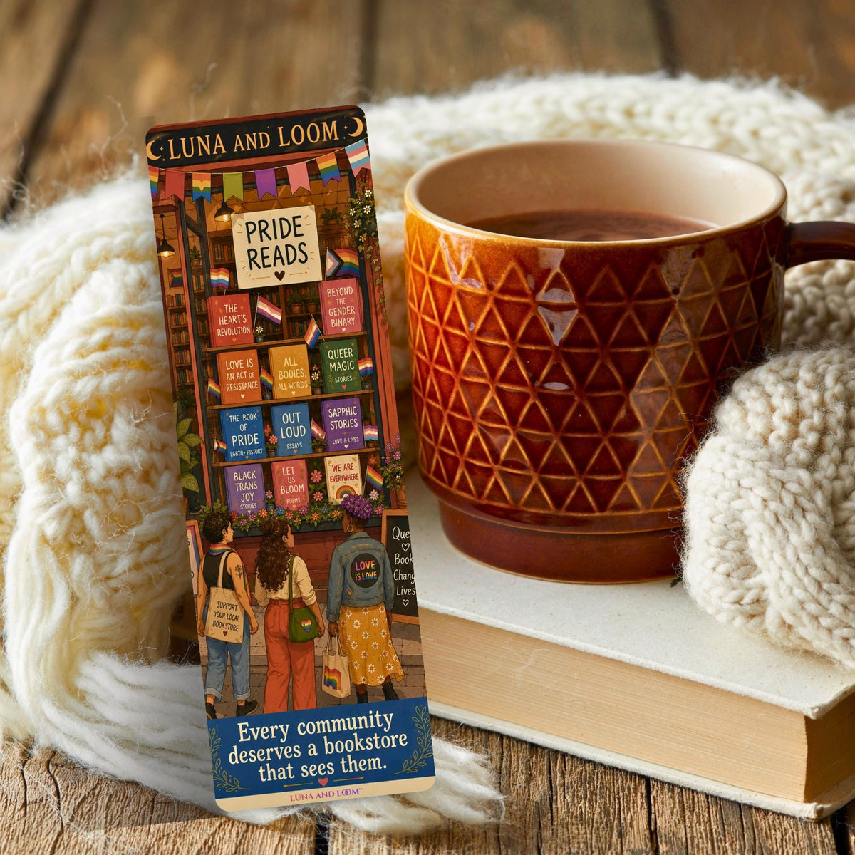 Pride Month Bookmark | Queer Bookshop | Inclusive to All | LGBTQIA