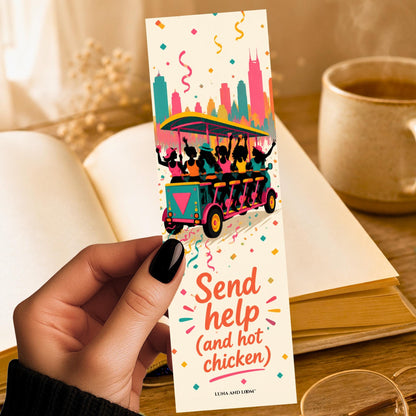 Pedal Tavern Bookmark | Nashville Party Bike Gift | Funny Bach Quote Page Marker | Music City Book Lover Gift | Bachelorette