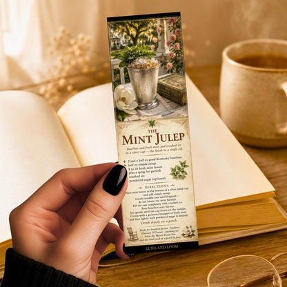 Mint Julep Bookmark | Southern Cocktail | Kentucky Derby Aesthetic | Southern Reader Gift | Literary | Bourbon |
