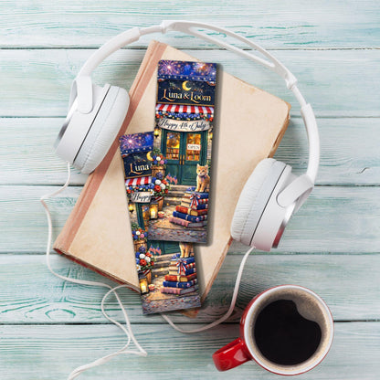 4th of July Bookmark Gift — Independence Day Book Lover Gift — Patriotic Fireworks Bookmark — Red White Blue Reader Gift