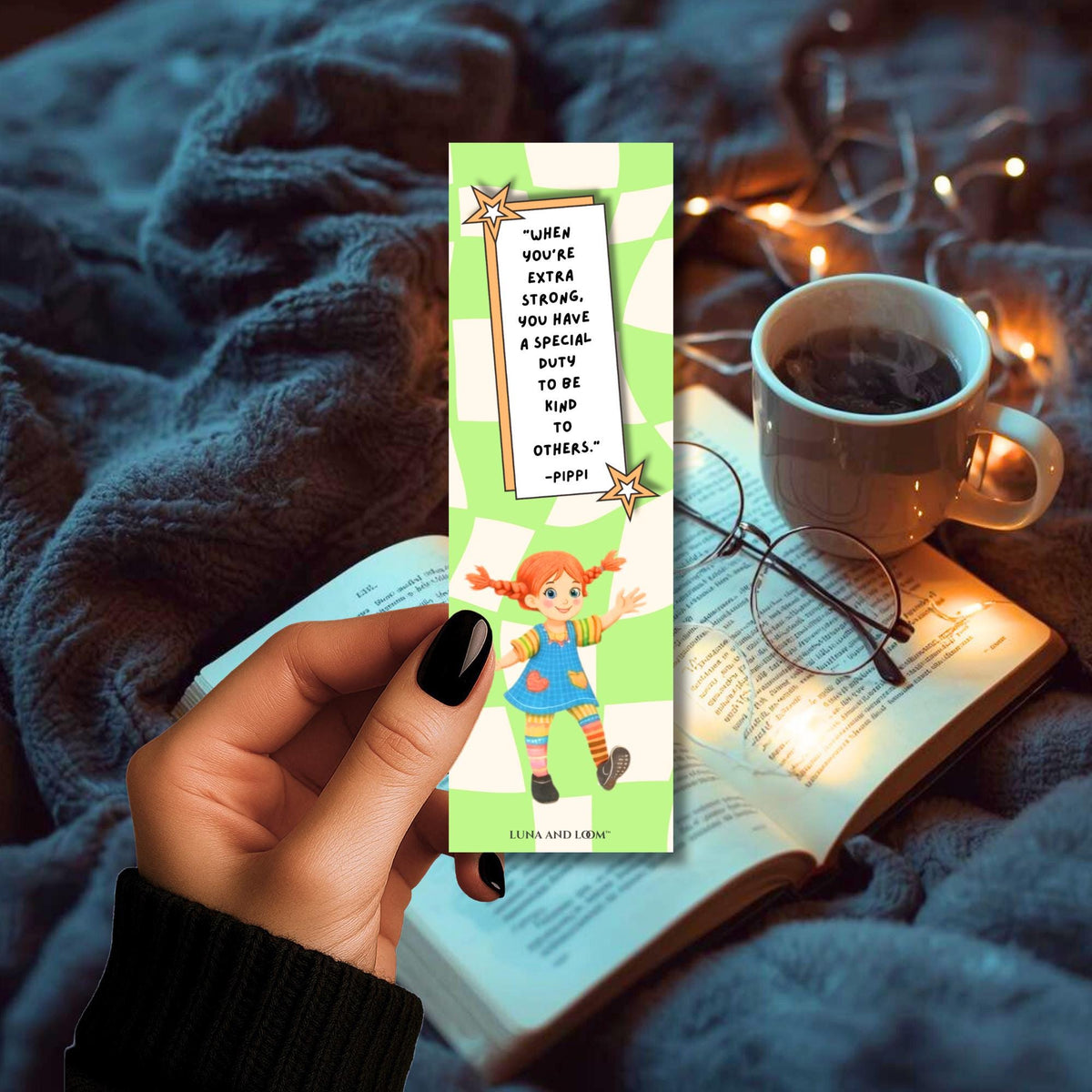 Pippi Longstocking Inspired Bookmark | Young Adult | Bookish Gift | Children's Books