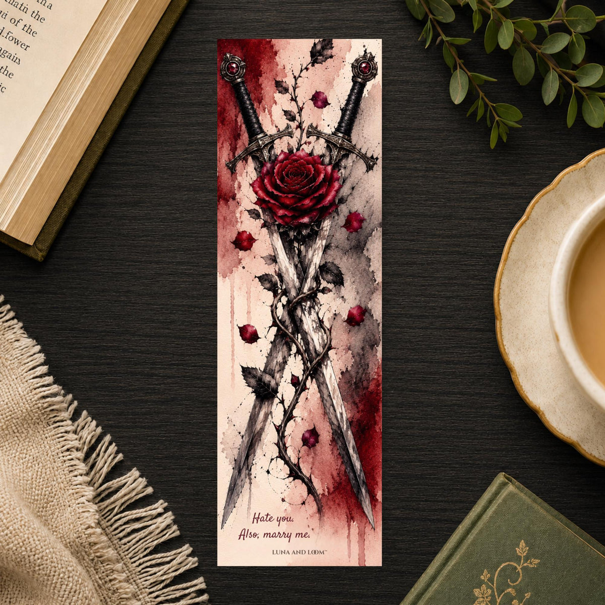 Enemies to Lovers Bookmark | Funny Romance Gift | BookTok Present | Marry Me