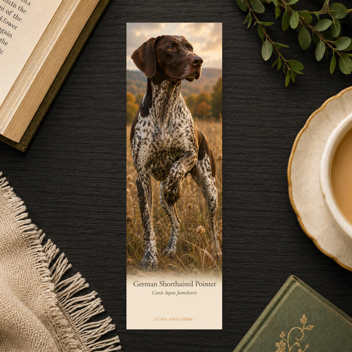 German Shorthaired Pointer Bookmark | Pointer | GSP  |Dog Breed Portrait